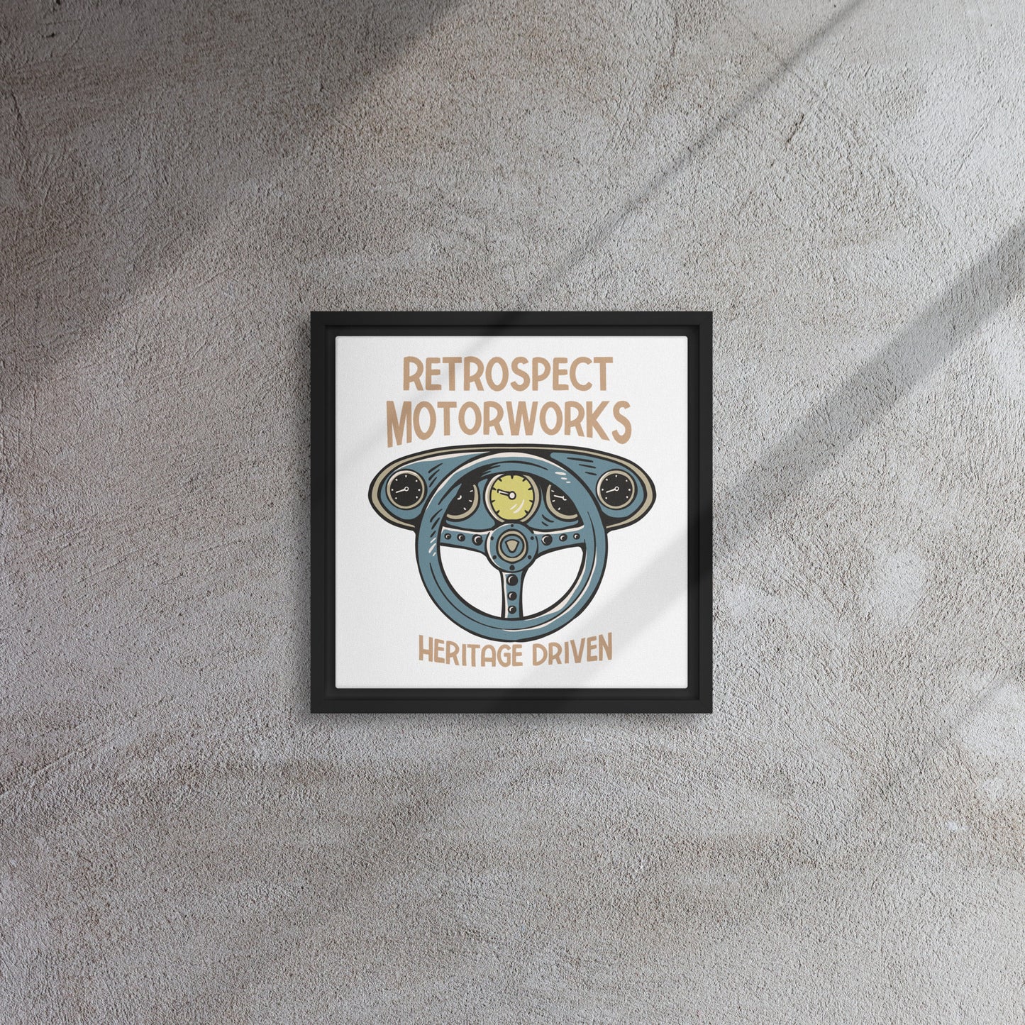 Heritage Driven Framed canvas