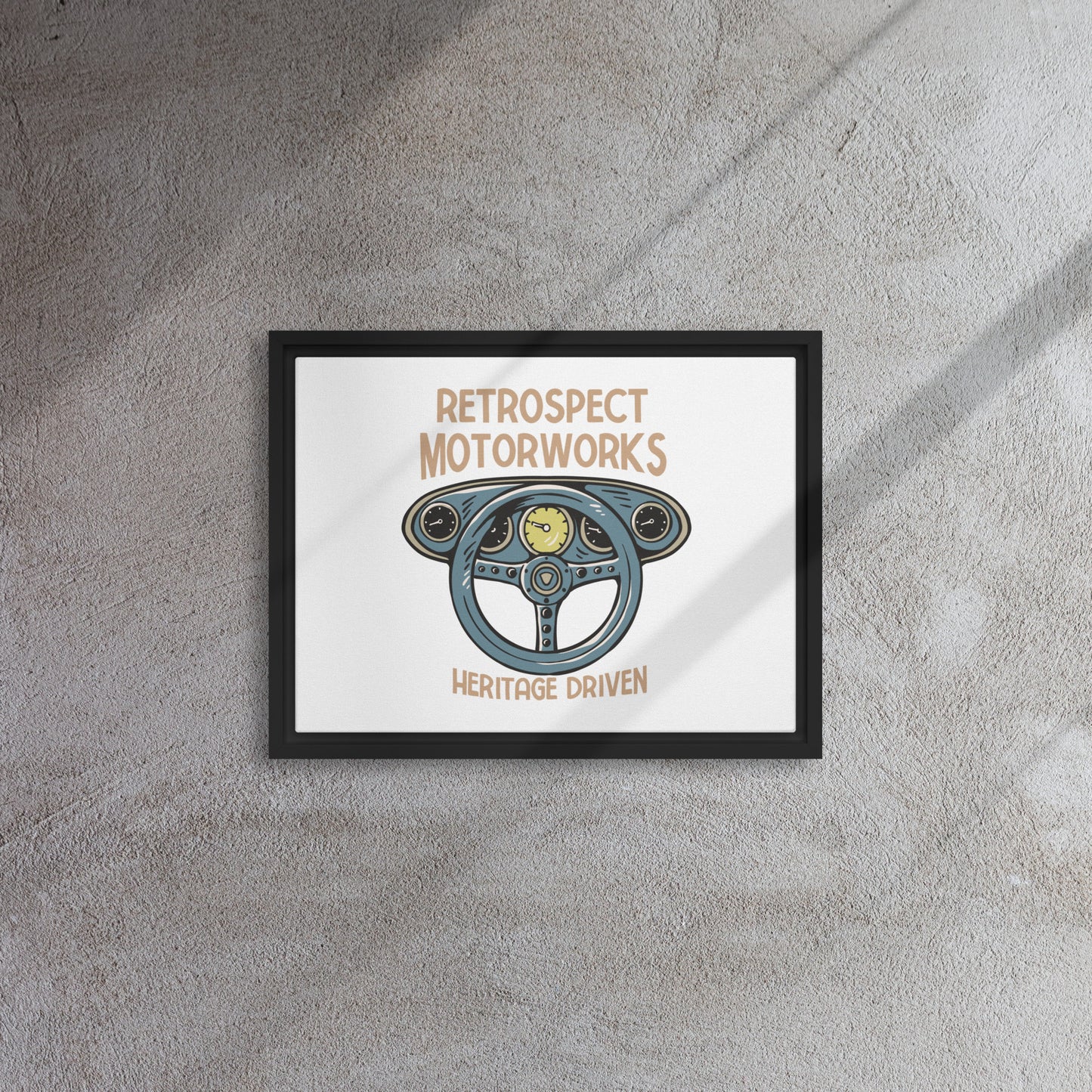 Heritage Driven Framed canvas
