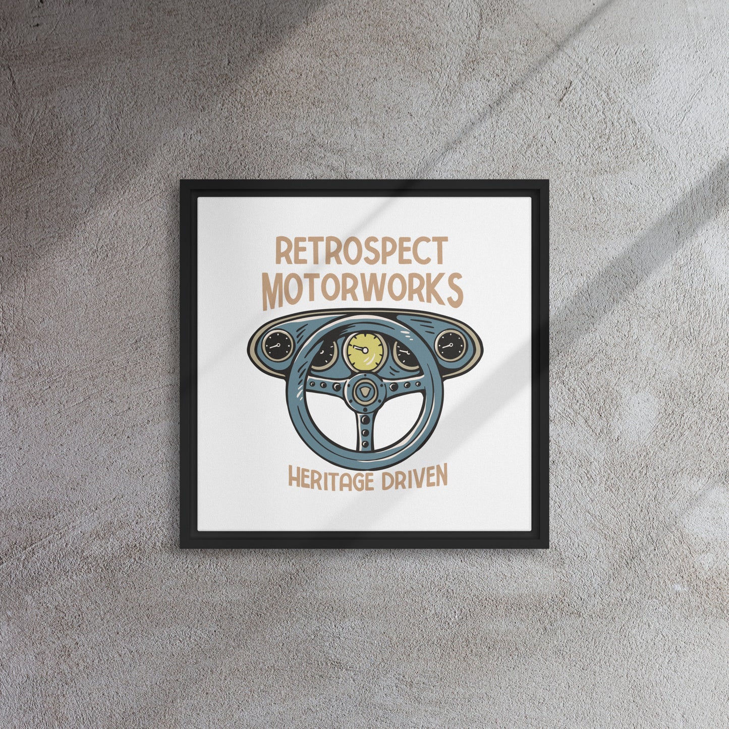 Heritage Driven Framed canvas