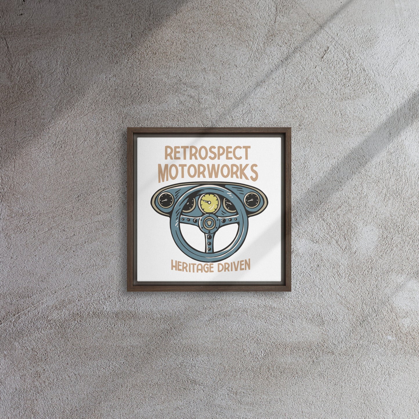 Heritage Driven Framed canvas