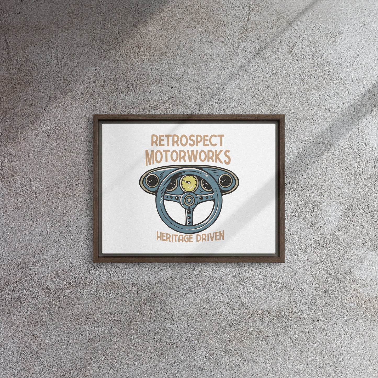Heritage Driven Framed canvas