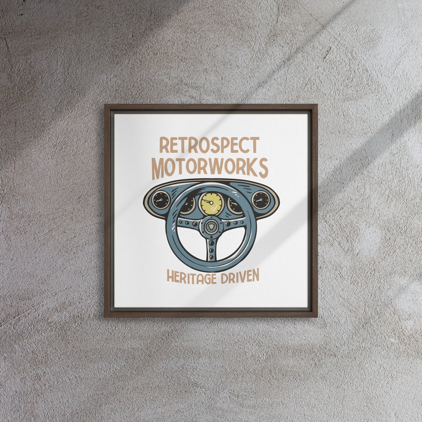 Heritage Driven Framed canvas