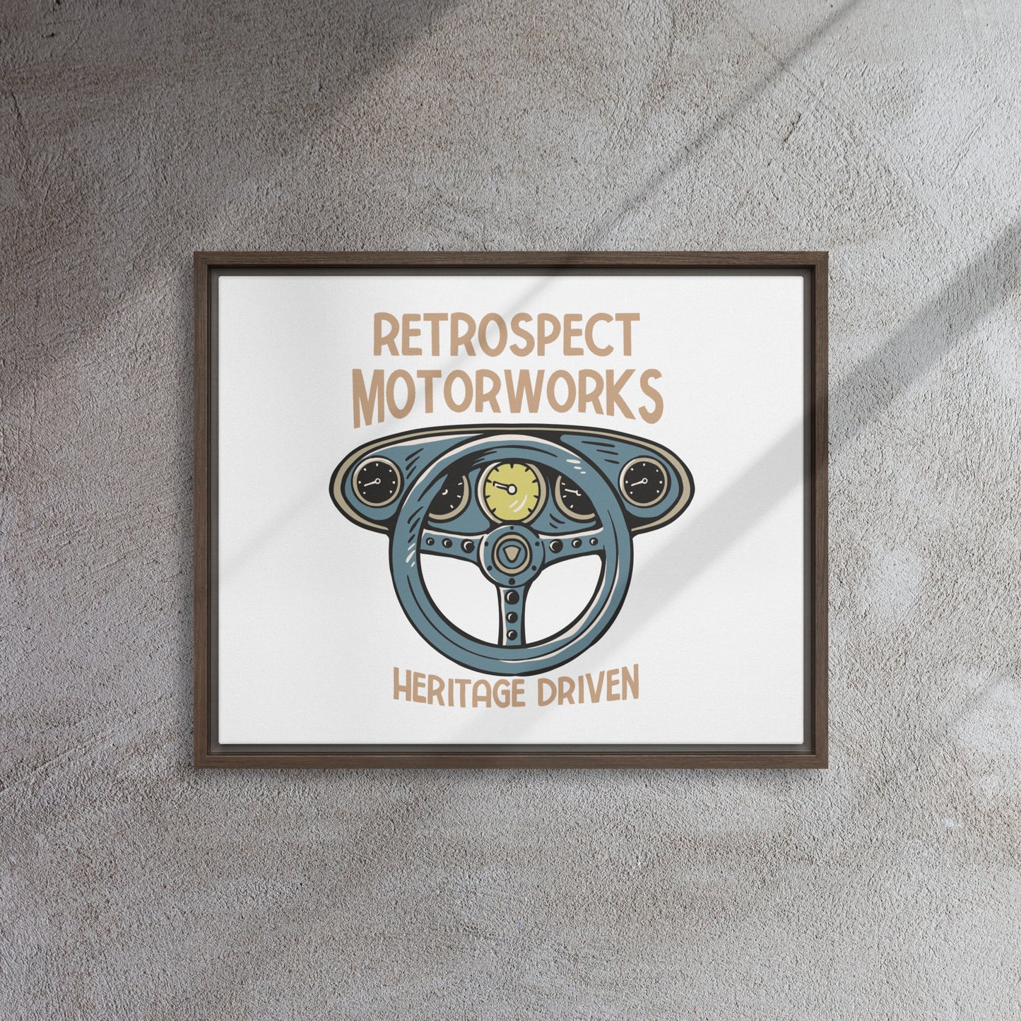 Heritage Driven Framed canvas