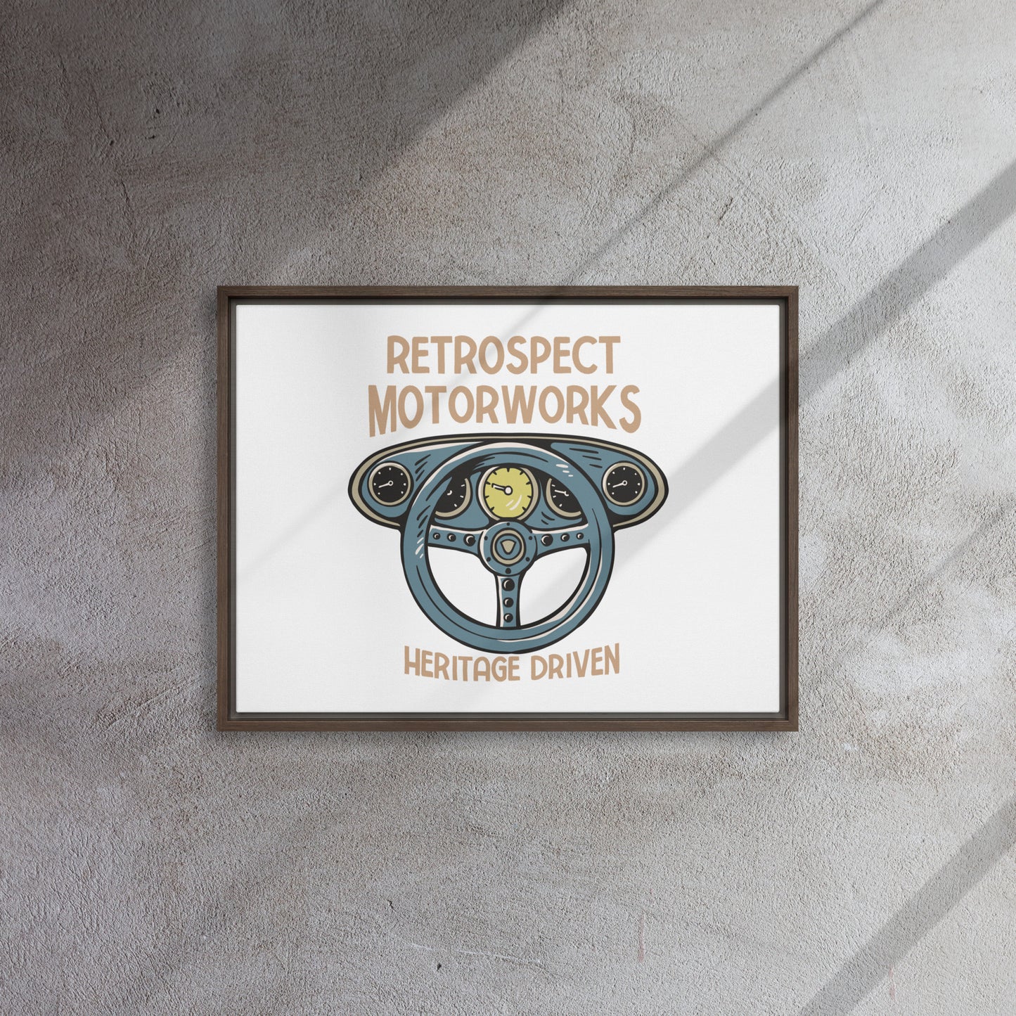 Heritage Driven Framed canvas