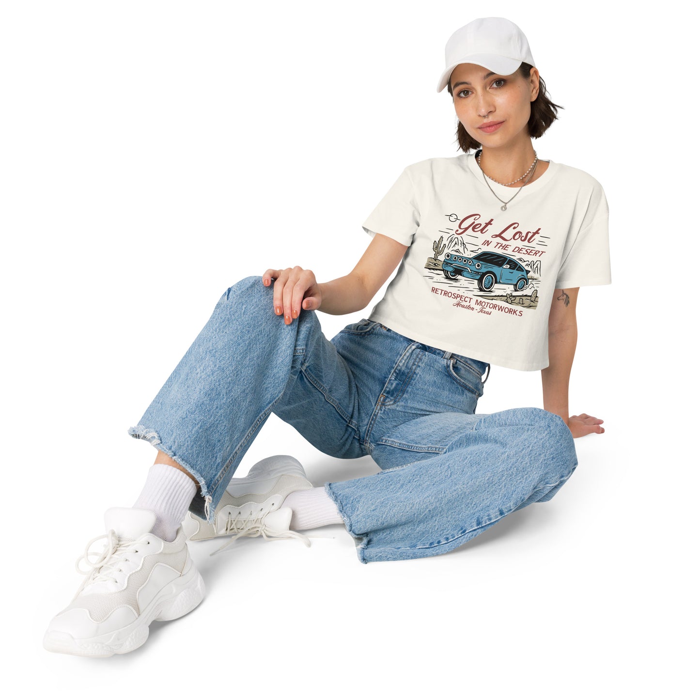 Dusty Safari Porsche Women’s crop top
