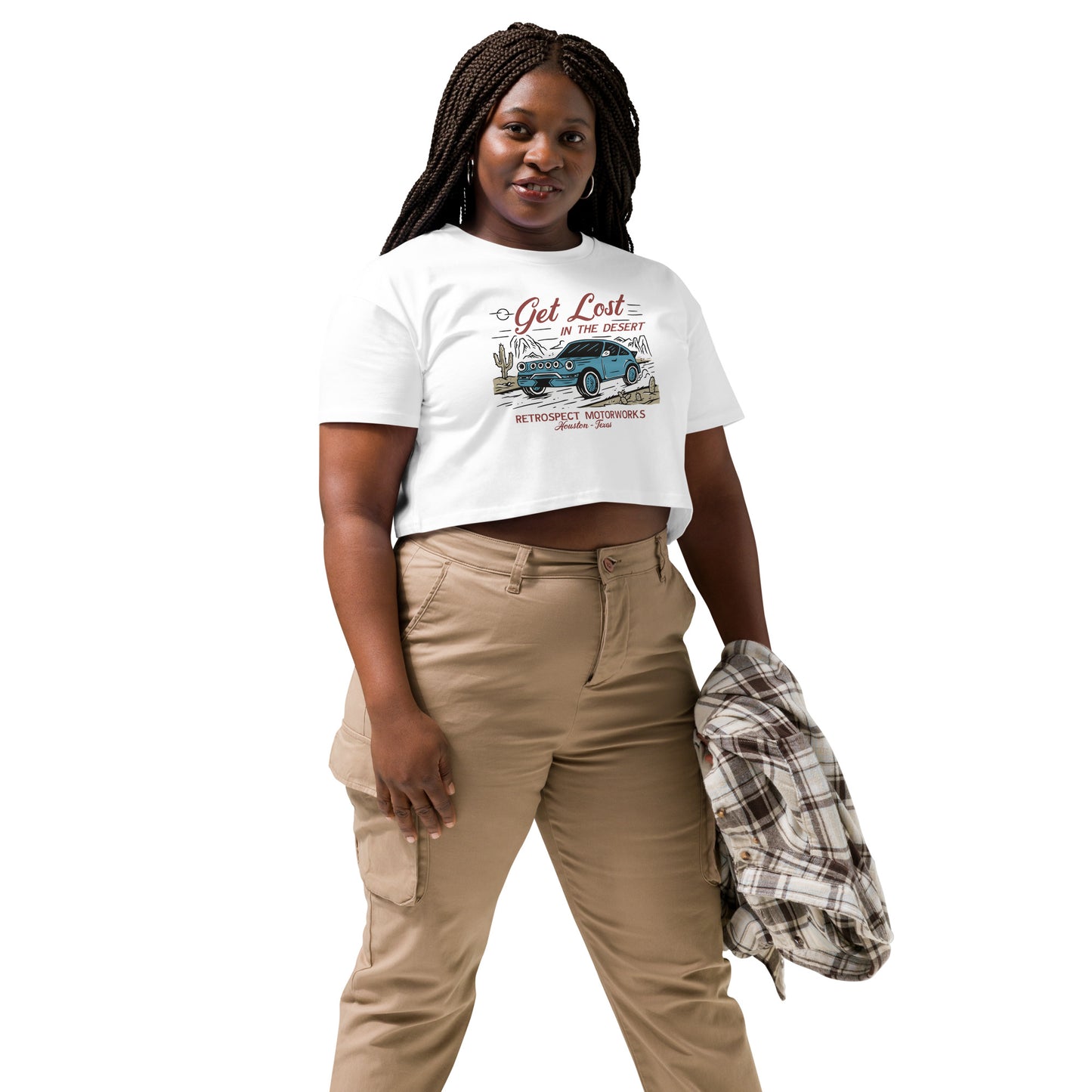 Dusty Safari Porsche Women’s crop top